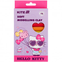 Пластилін восковий, 12 кольорів, 200 г. Hello Kitty