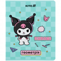 Зошит предметний 48 арк., кл., софт тач+УФ, Hello Kitty, геометрія (HK25-240-1)