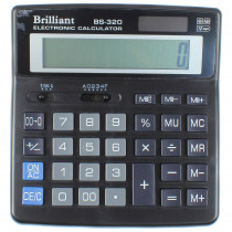 Калькулятор бухгалтерский BS-320, 12 разрядов, 155х155х35мм., черн.