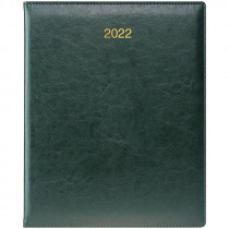 Еженедельник датированный 2022 Бюро Soft, 21х26см., зелен.