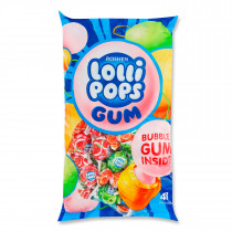 Карамель "Lollipops GUM Фруктовый микс", 0,92кг.