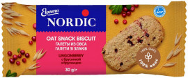 Галеты из овса NORDIC 30шт/уп., Брусника 