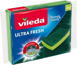 Губка антибактеріальна кухонна Ultra Fresh, 2шт/уп., зелен. (4023103200982) Губка антибактеріальна кухонна Ultra Fresh, 2шт/уп., зелен. (4023103200982)
