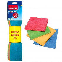 Серветка мікрофібра Microfibre Colors XL, 36*34см., 4шт/уп., асорті Серветка мікрофібра Microfibre Colors XL, 36*34см., 4шт/уп., асорті