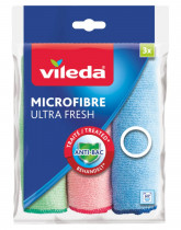 Серветка мікрофібра антибактеріальна Microfibre UltraFresh 30*30см., 3шт/уп., асорті Серветка мікрофібра антибактеріальна Microfibre UltraFresh 30*30см., 3шт/уп., асорті
