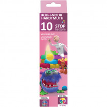 Пластилін "Stop bacteria", карт.уп. 200 г, 10 кол. Пластилін "Stop bacteria", карт.уп. 200 г, 10 кол.