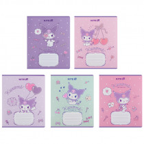 Тетрадь 12 лист., лин., УФ лак + глитер, Hello Kitty-2 (HK25-234-2)