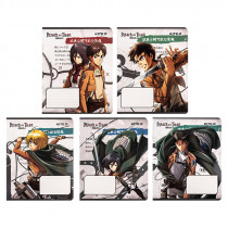 Тетрадь 12 лист., кл., софт тач + УФ лак, Attack on Titan (AT24-232) Тетрадь 12 лист., кл., софт тач + УФ лак, Attack on Titan (AT24-232)
