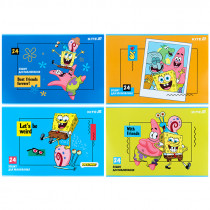 Тетрадь для рисования, 24 лист., скоба, гибр. лак + УФ лак, Sponge Bob (SB25-242)