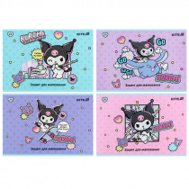 Тетрадь для рисования, 24 лист., скоба, софт тач + УФ лак, Hello Kitty-2 (HK25-242-2)