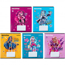 Тетрадь 12 лист., лин., гибр. лак + УФ лак, Monster High (MH24-234)