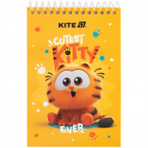 Блокнот пластиковая обложка на спирали, 48 лист., А6 Garfield (GF25-196)