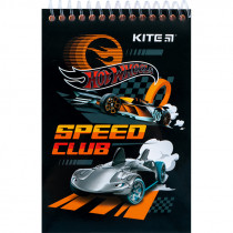 Блокнот пластикова обложка на спіралі, 48 арк., А6 Hot Wheels (HW24-196)