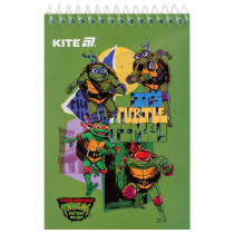 Блокнот пластиковая обложка на спирали, 48 лист., А6 Ninja Turtles (NT25-196)