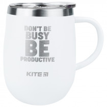 Термокружка 360 мл, белая Be productive (K22-378-03-1)