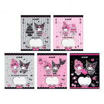 Тетрадь 18 лист., кл., фольга + УФ лак, Hello Kitty-2 (HK25-236-2)