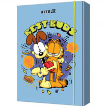 Папка для тетрадей B5, на резинках, картон, Garfield (GF25-210)