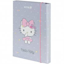 Папка для тетрадей B5, на резинках, картон, Hello Kitty-1 (HK25-210-1) Папка для тетрадей B5, на резинках, картон, Hello Kitty-1 (HK25-210-1)