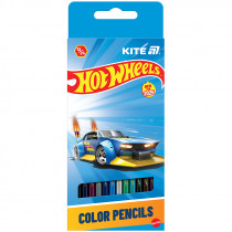 Карандаши цветные двусторонние, 12 шт. Hot Wheels