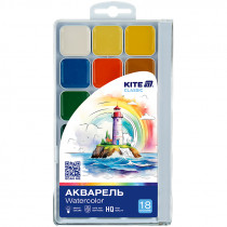Краски акварельные, 18 цв. Kite Classic (K-066)