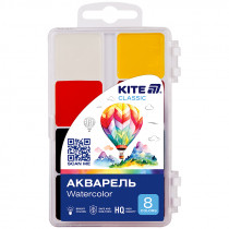 Краски акварельные, 8 цв. Kite Classic (K-065)
