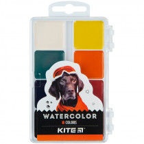 Краски акварельные, 8 цв. Kite Dogs (K23-065)