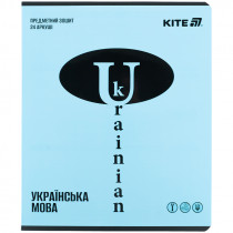 Зошит предметний 24 арк., лин., софт тач+УФ, Bright, укр. мова (K25-240-19)