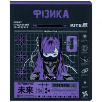 Предметная тетрадь 48 лист., кл, софт тач+УФ, Cyber, физика (K25-240-22)