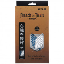 Набор бейдж на липучке и подвеска, 2 шт., 3010 Attack on Titan