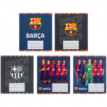 Тетрадь 12 лист., кл., софт тач + УФ лак, FC Barcelona (BC25-232)