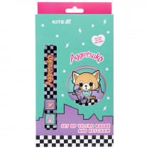 Набор бейдж на липучке и подвеска, 2 шт., 3010-1 Aggretsuko