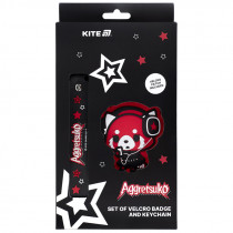 Набір бейдж на липучці та підвіска, 2 шт., 3010-2 Aggretsuko