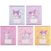 Тетрадь 12 лист., кл., УФ лак + глитер, Hello Kitty-3 (HK25-232-3)