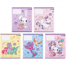 Тетрадь 12 лист., кл., УФ лак + глитер, Little Pony (LP25-232)