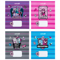 Тетрадь 12 лист., кос., гибр. лак + УФ лак, Monster High (MH25-235)