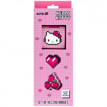 Набор бейджев на липучке, 3 шт., 3012-2 Hello Kitty