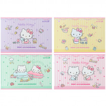 Тетрадь для рисования, 12 лист., скоба, софт тач + УФ лак, Hello Kitty-1 (HK25-241-1)