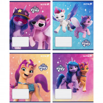Тетрадь 12 лист., кос., УФ лак + глитер, Little Pony (LP25-235)