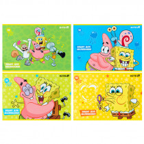 Тетрадь для рисования, 12 лист., скоба, софт тач + УФ лак, Sponge Bob (SB25-241)