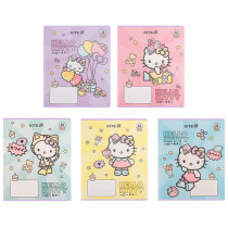 Тетрадь 12 лист., лин., УФ лак + глитер, Hello Kitty-1 (HK25-234-1)