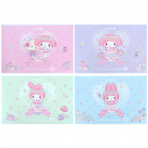 Тетрадь для рисования, 12 лист., скоба, УФ лак + глитер, Hello Kitty-3 (HK25-241-3)