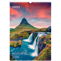 Календарь настенный 2026 г., формат А3 (297*420мм.), 13листов, Waterfalls Календарь настенный 2026 г., формат А3 (297*420мм.), 13листов, Waterfalls