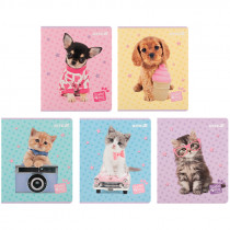 Тетрадь 24 лист., кл., софт тач + УФ лак, Studio Pets (SP25-238)