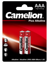 Батарейка LR3 (ААА) Camelion Plus Alkaline, 2шт/уп.
