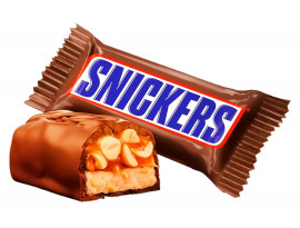 Цукерки Snickers Minis в обгортці, 1кг.
