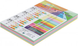 Бумага цветная Color A4 пастель 80г./м2. Rainbow Pack Light, 250листов (5 цвет. по 50лист.), ассорт.