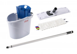 Набор для уборки UltraSpeed Mini Starter Kit: ведро 10л., отжим, держатель МОПа и МОП (133416)