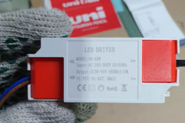 Драйвер (LED DRIVER) к PANEL 36-40W DC38-65V 530mA, круг. штекер Драйвер (LED DRIVER) к PANEL 36-40W DC38-65V 530mA, круг. штекер