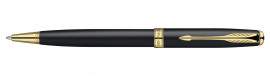 Ручка кулькова Sonnet Matte Black - чорна, оздоблення - позолота 14К Ручка кулькова Sonnet Matte Black - чорна, оздоблення - позолота 14К