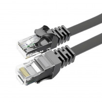 Патч-корд Essager TopSpeed Cable Ethernet Cat6 RJ45 Splitter Network Flat Cable 10 м., чорн.